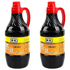 黑龍 黑豆蔭油, 日曝120天, 1.56L, 2瓶