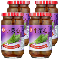 金蘭 小菜心 嚴選高級青萵苣最幼嫩部位 口感清脆, 396g, 4罐