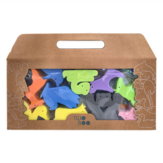 TWOBOO 二寶地墊 台灣生態動物積木組 10 x 10 x 4cm 1.2kg 6個月以上 10隻動物款式隨機, 顏色隨機, 1組