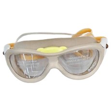 SAEKO 超大鏡面糖果熊兒童泳鏡 K10, 奶茶, 1個