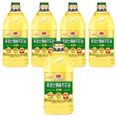 愛之味 黃金比例純芥花油, 2.6L, 5瓶