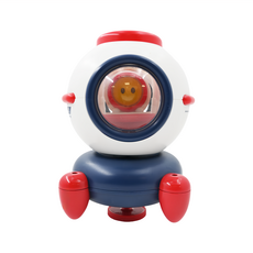 IngBaby 發光旋轉洗澡玩具 火箭造型泡澡玩具 遇水發光 動力旋轉灑水, 噴水火箭, 1個