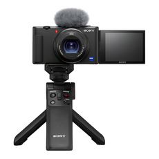 SONY 索尼 Digital Camera 輕影音手持握把組合, 0.03 秒極速對焦, 即時眼部追蹤, 配備三組麥克風, ZV-1, 1組