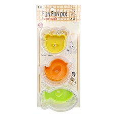 KAI 貝印 造型壓餅模器 DL-5144, 鳥 + 熊 + 魚, 1組