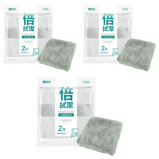 金獎 塵咬巾 倍拭潔 長毛絨去污抹布 C4735, 30 x 30xm, 6個