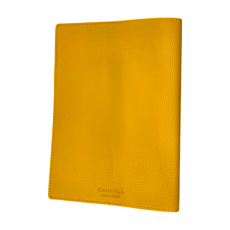conifer 綠的事務 2025年25K柏金皮紋直式週誌 100P FSC無酸紙 MIT台灣製造, 陽光黃, 1本