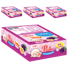 Pinky 益生菌雙層軟糖 葡萄乳酸多, 210g, 4盒