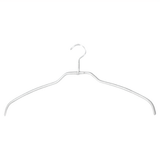 MAWA Silhouette light 止滑無痕衣架 Set 4, PVC軟膠 鍍鉻鐵製, 銀色, 1組