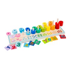 New Classic Toys 幼幼數字幾何堆疊玩具Set, 訓練手眼協調, 啟發性思考與學習, 1組