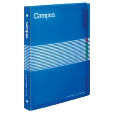 KOKUYO Campus 26孔活頁夾 附收納小口袋 色彩籤索引資料好整理 100%日本製, 1個, 藍