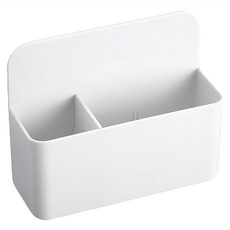 磁吸可調整文具收納盒 多樣化收納, 白色, 1個