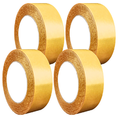 無痕網格雙面膠 黃色雙面膠 - 2cm, 黃色, 4個