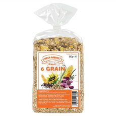 MEGA HARVEST 德國什錦穀片 6 Grain, 整顆穀粒切片, 無化學添加, 500g, 1包