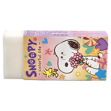 PEANUTS 史努比 繽紛系列 製圖橡擦 12個, 花朵, 1組