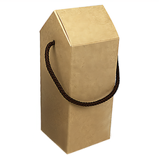 無印牛皮 附繩 H1-04 7.5 x 7.5 x 15cm 10個, 房屋型 牛皮紙棕色, 1包