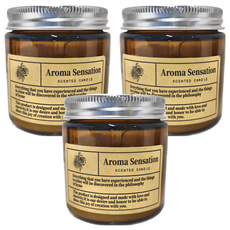 小麥購物香氛蠟燭 Y818 居家香氛首選, 3件, 100g, 英國梨小蒼蘭