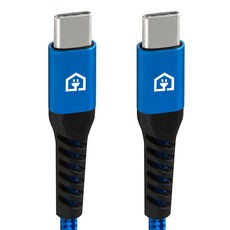 Home Planet Type C 防斷快充線, 2m, 藍色, 2條