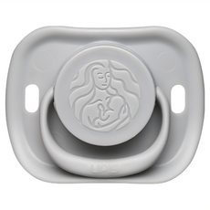 upis 矽膠安撫奶嘴, 4個月以上, 灰色, 1個