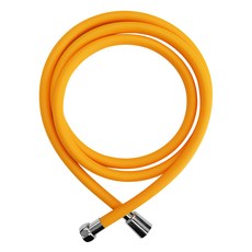 bathtem PVC 淋浴水管 5層設計不沾水垢, 2m, 橘色