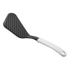 YOSHIKAWA 吉川 MOTTE 可機洗雕刻用煎匙 日本製, YJ3198, 1支, 黑白色