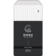 BANRYEO SESANG Black Label 高級型犬用尿布墊, 50片, 1包