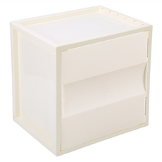 STYLE 格調 DIY方塊收納盒, 透明款, 自由組裝, 大容量收納櫃, WPP-008-YY, 2層