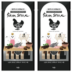 Chogong 朝貢 5KM 元氣營養肉泥 犬貓用, 含黑藜麥, 含褐藻糖膠, 單包分裝, 烏骨雞口味, 56g, 2袋