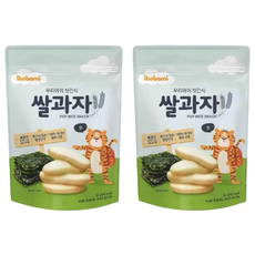 ibobomi 嬰兒米餅 韓國產原料 適合6個月以上寶寶, 海苔味, 30g, 2包