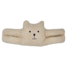 E.dot 羔羊絨防夾手門擋/門阻, 小熊款 棕色, 1個