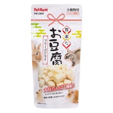 PetBest 船岡小動物 乾燥豆腐丁, 適用於寵物鼠、蜜袋鼯、寵物兔、天竺鼠等, 1包, 16g