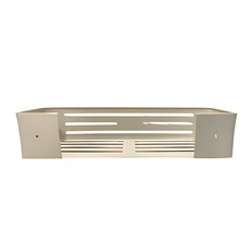 ILIFE 廚房浴室收納架長方置物籃 6.8h 免打孔 320g, 白色, 1個