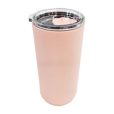 Caldo 卡朵生活 隨手外帶304不鏽鋼附蓋保溫杯 500ml, 嫩粉色, 1個