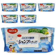 pigeon 貝親 Tahira 免沖水洗髮濕紙巾 30張, 6包