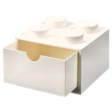 Room Copenhagen 樂高4凸抽屜收納箱, 白色, 1層