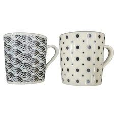 THE MODERN JAPANISM 美濃燒 馬克對杯組 2件式 300ml 9 x 8.5cm, 小紋, 1組