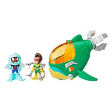 Hasbro 孩之寶 MARVEL 漫威 蜘蛛人與他的神奇朋友們 八爪博士鯨魚潛水艇, 多色, 1盒