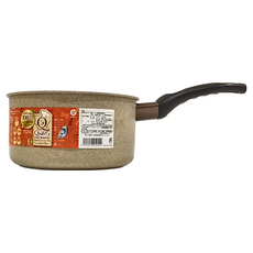 日本 Bestco Quality IH大理石不沾單手鍋 附玻璃蓋 18cm, 19.3cm, ND-3417, 1個