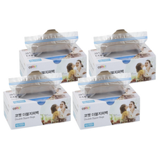 comet 雙拉鍊保鮮袋, 中(M), 100入, 4盒