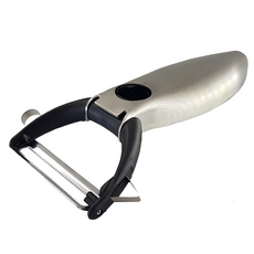 MODCON 摩肯 頂級不鏽鋼多功能蔬果削皮刀 (有8種功能), 銀色, 1支