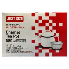 Pearl Life 珍珠金屬 Just Size 系列 琺瑯咖啡壺 HB-4414, 白色, 580ml, 1個, Teapot