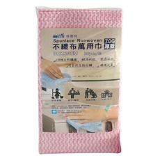 Winner 薇霓兒 紅白條紋萬用抹布, 不織布加厚款 30x60cm 50條/包, 1包