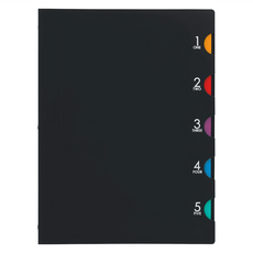 Maruman 5CHART 30孔夾 A4, 黑色, 1本