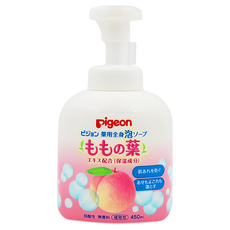pigeon 貝親 桃葉泡泡浴露, 450ml, 1瓶