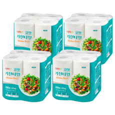 comet 廚房紙巾 200張, 4包, 4捲
