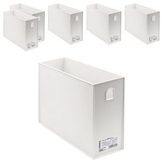 YAMADA 山田化學 多用途收納箱細長型, 320 x 100 x 240mm, 白色, 6個