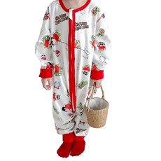 愛北鼻 無痕長袖防踢被 紅邊雨傘小新 寶寶睡袋, 110碼