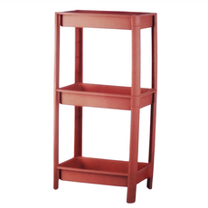 HOUSE 好室喵 四角莫迪三層架, 紅色, 1個