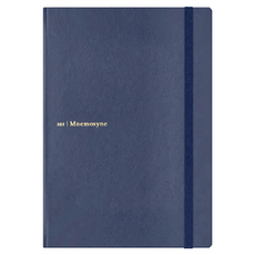 Maruman MNEMOSYNE JOURNAL A5筆記本 4 contents pages/5mm dot grid, 海軍藍, 1本