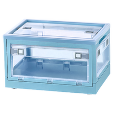 KEYWAY 聯府 經典五開式摺疊收納箱 25L YR252 3個, 藍色, 1組