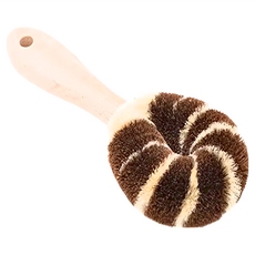 北山正積 犬用按摩刷有柄 大型犬用, 棕色 + 米色, 1個